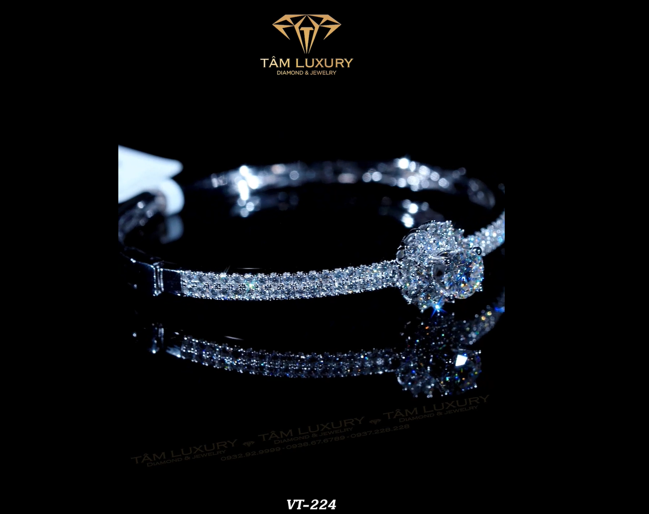 Vòng tay kim cương “Oralie” – Mã VT224