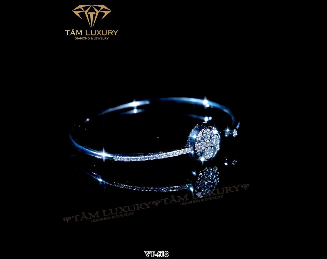 Vòng tay kim cương được yêu thích nhiều “Princes” – Mã VT518