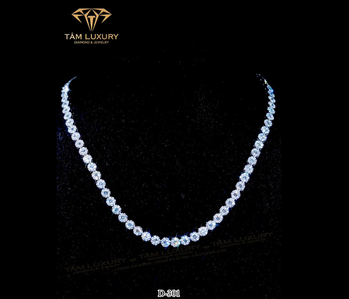 Dây kim cương được yêu thích nhiều “Fushion” – Mã D301