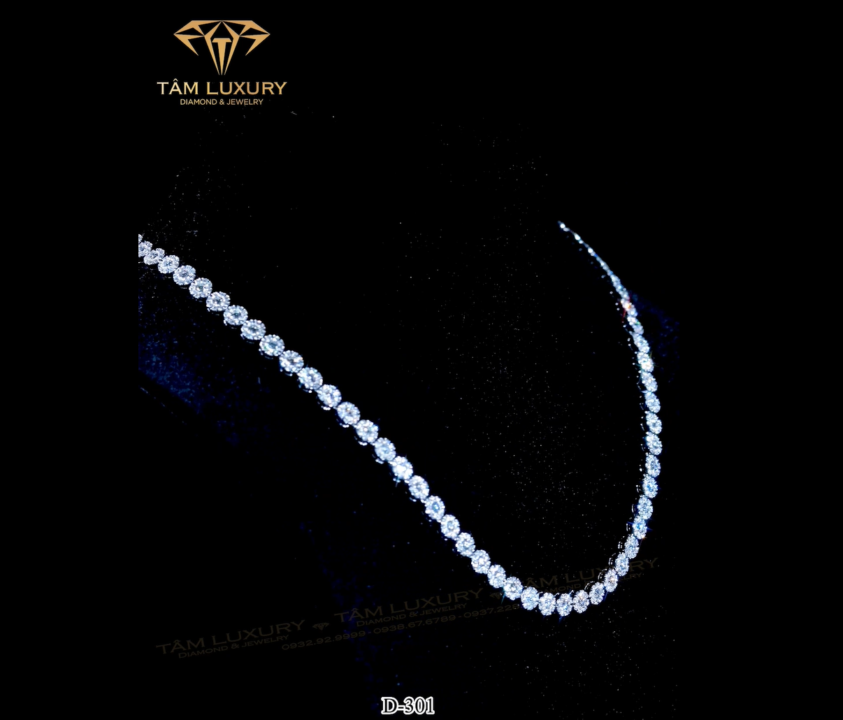 dây kim cương được yêu thích nhiều Fushion - Mã D301 hinh 4
