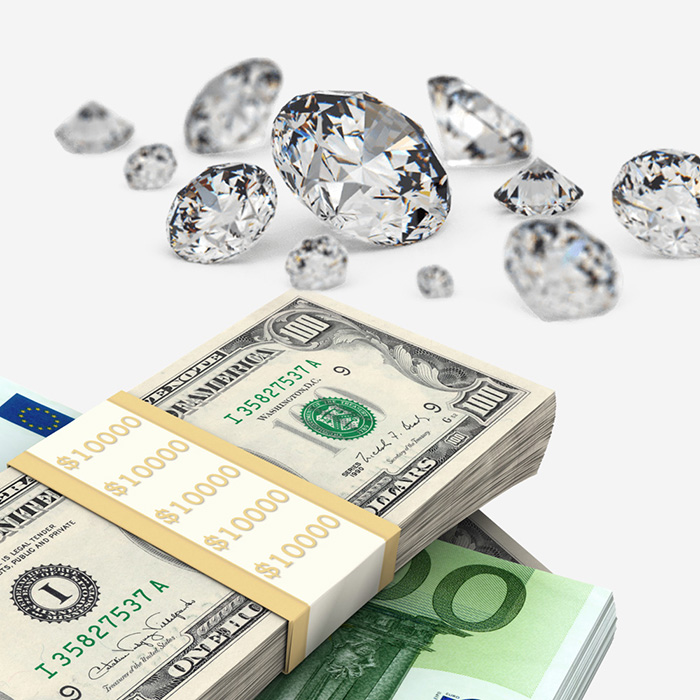 Đầu tư kim cương hay ngoại tệ là lựa chọn hợp lý?