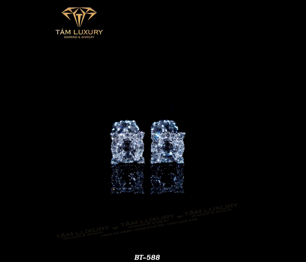 Thông tin cơ bản Bông tai kim cương vàng 750 Chantel - Mã BT588 hinh 4