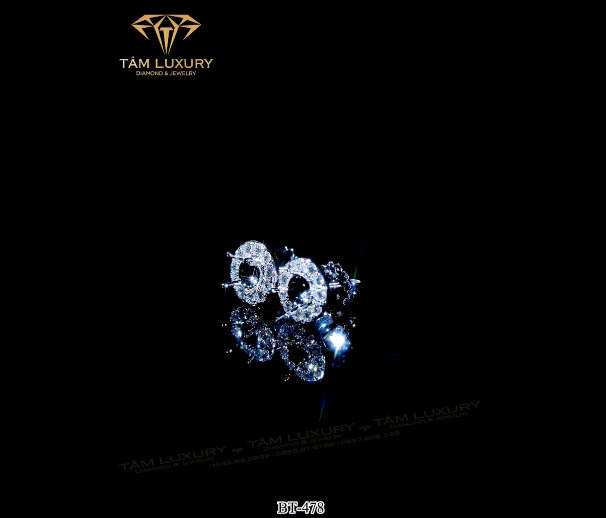 Thông tin cơ bản Bông tai kim cương vàng 750 Richmon - Mã BT478 hinh3