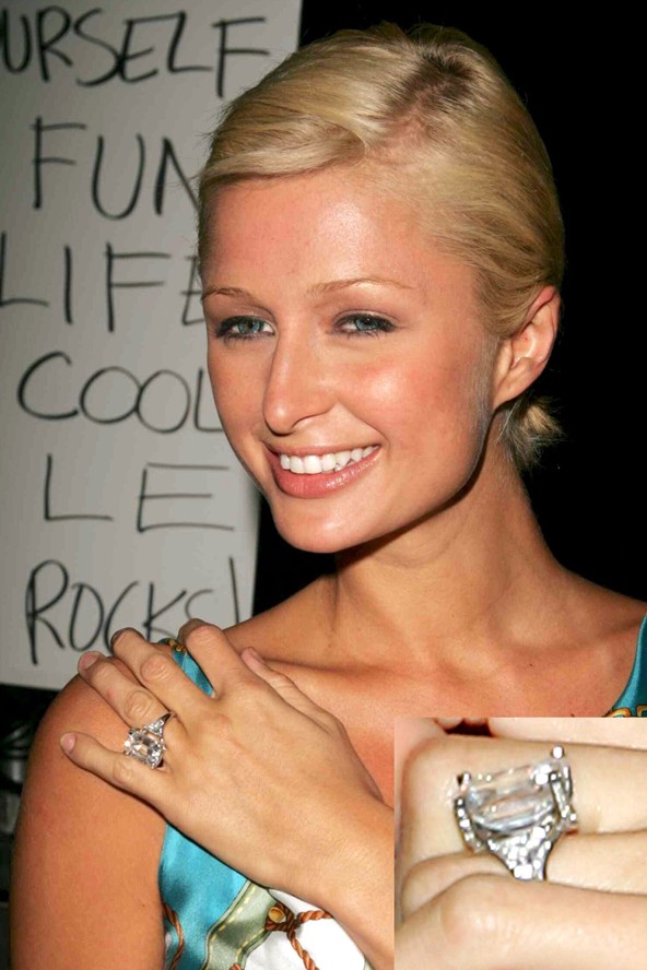 Cô nàng tóc vàng Paris Hilton, nhẫn 4,7 triệu USD