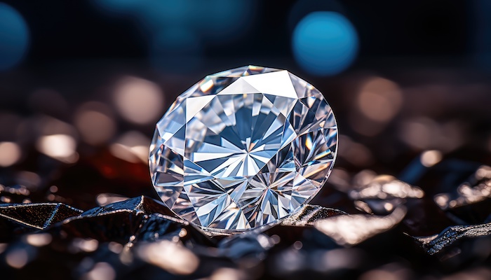 Kim cương là một loại khoáng vật có thành phần chính là carbon