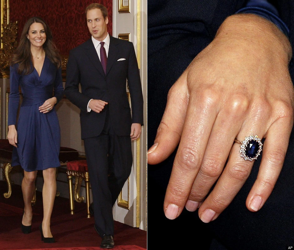 Nhẫn Cưới Sapphire Của Hoàng Tử William Và Kate Middleton