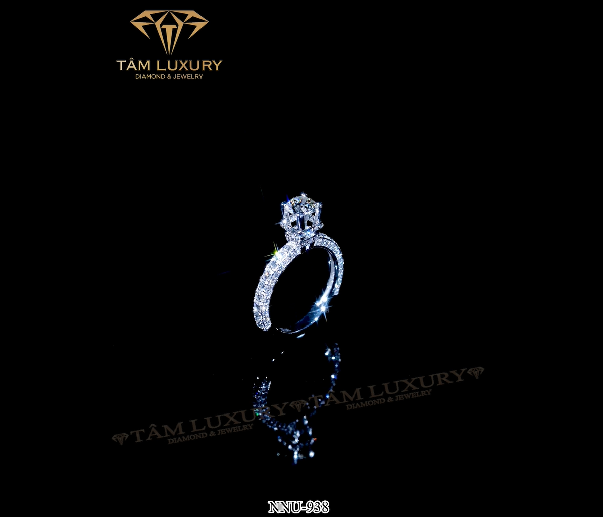 Nhẫn nữ vàng 750 đính kim cương “Perla Madonna” – Mã NNU938