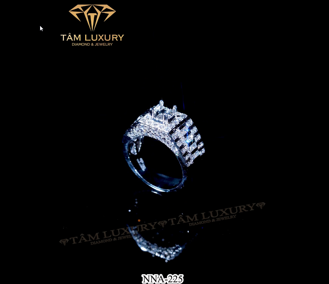 Siêu phẩm nhẫn nam kim cương sang trọng 750 VVS+ "Mendez" - Mã NNA225