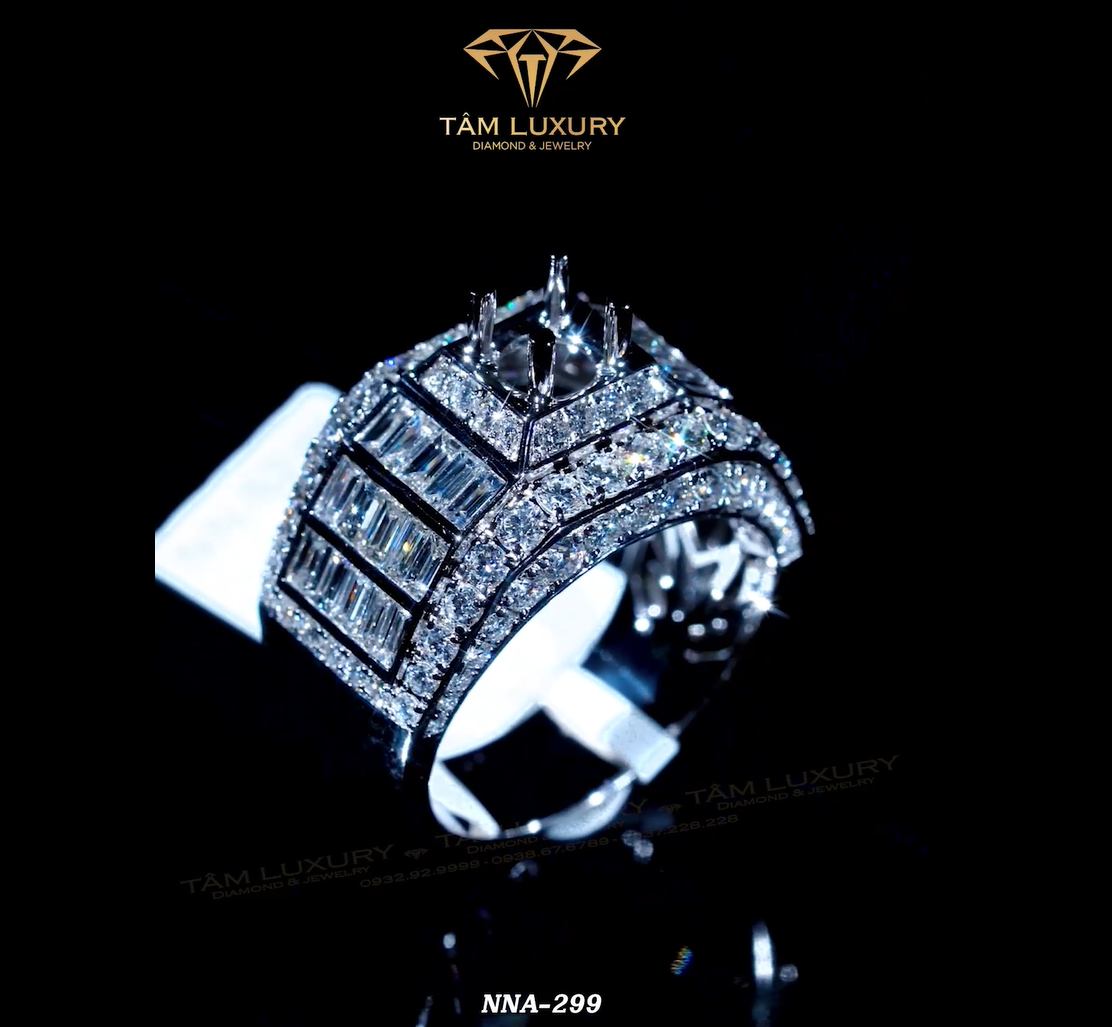 Siêu phẩm nhẫn nam kim cương sang trọng 750 VSS+ “Lorenzo” – Mã NNA299