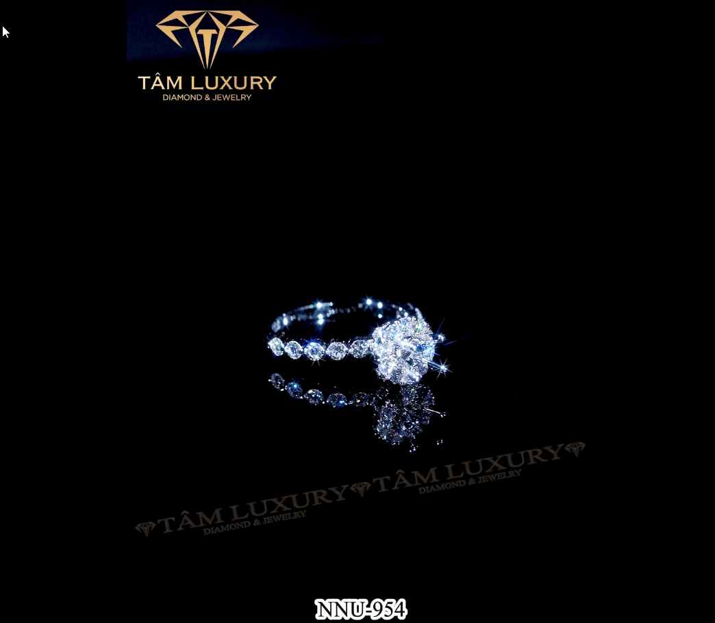 Nhẫn nữ vàng 750 đính kim cương VVS+ “Faiga” – Mã NNU954 sang trọng