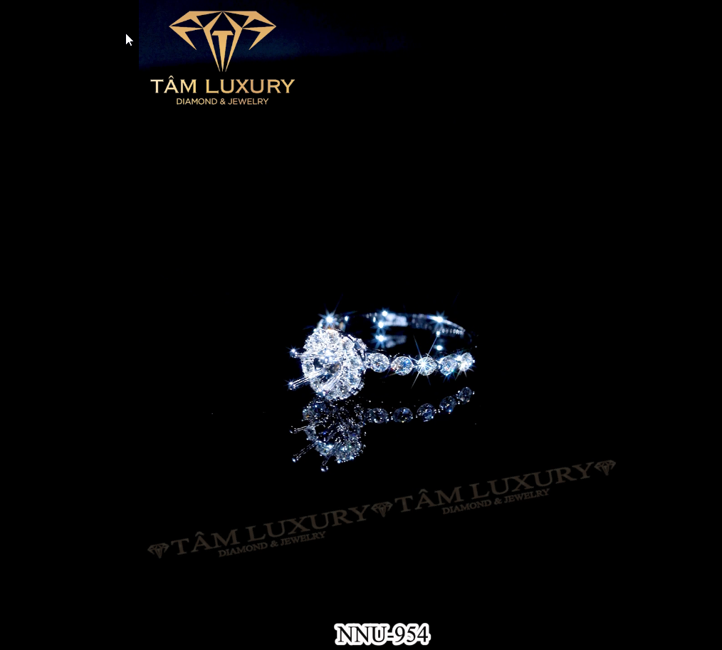 Nhẫn nữ vàng 750 đính kim cương VVS+ "Faiga" - Mã NNU954 sang trọng