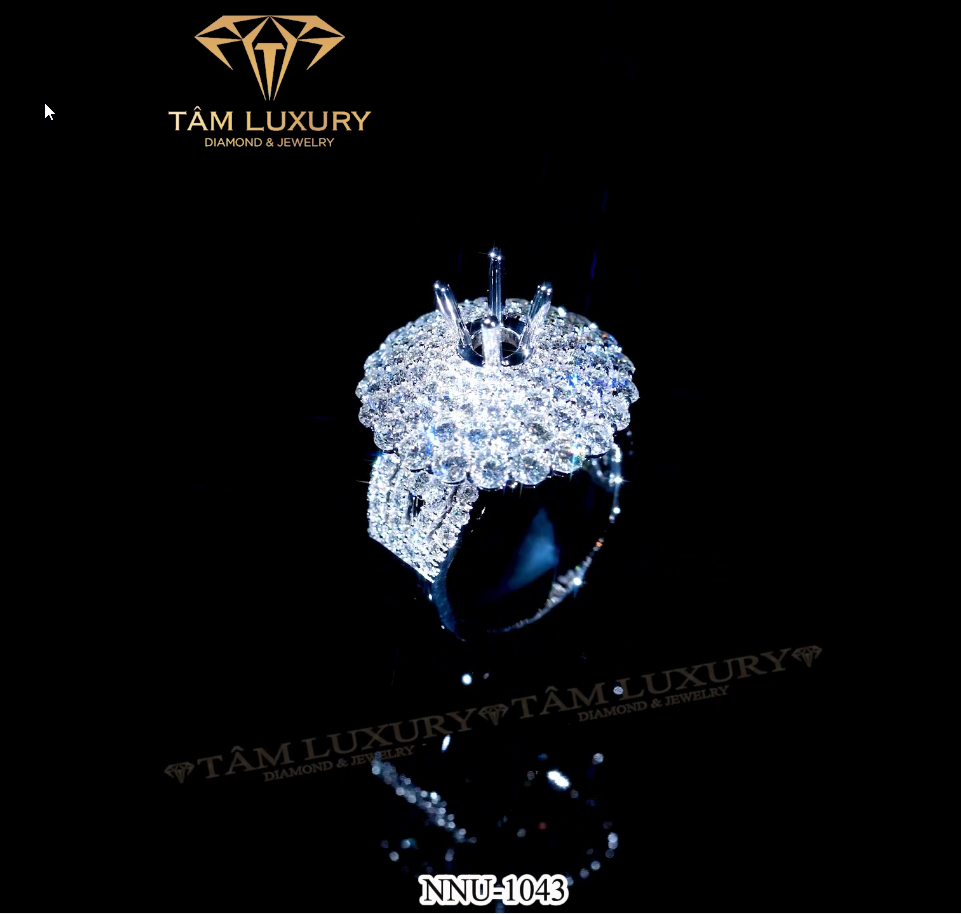 Nhẫn nữ vàng 750 đính kim cương thiên nhiên “Dimaniac” – Mã NNU1043