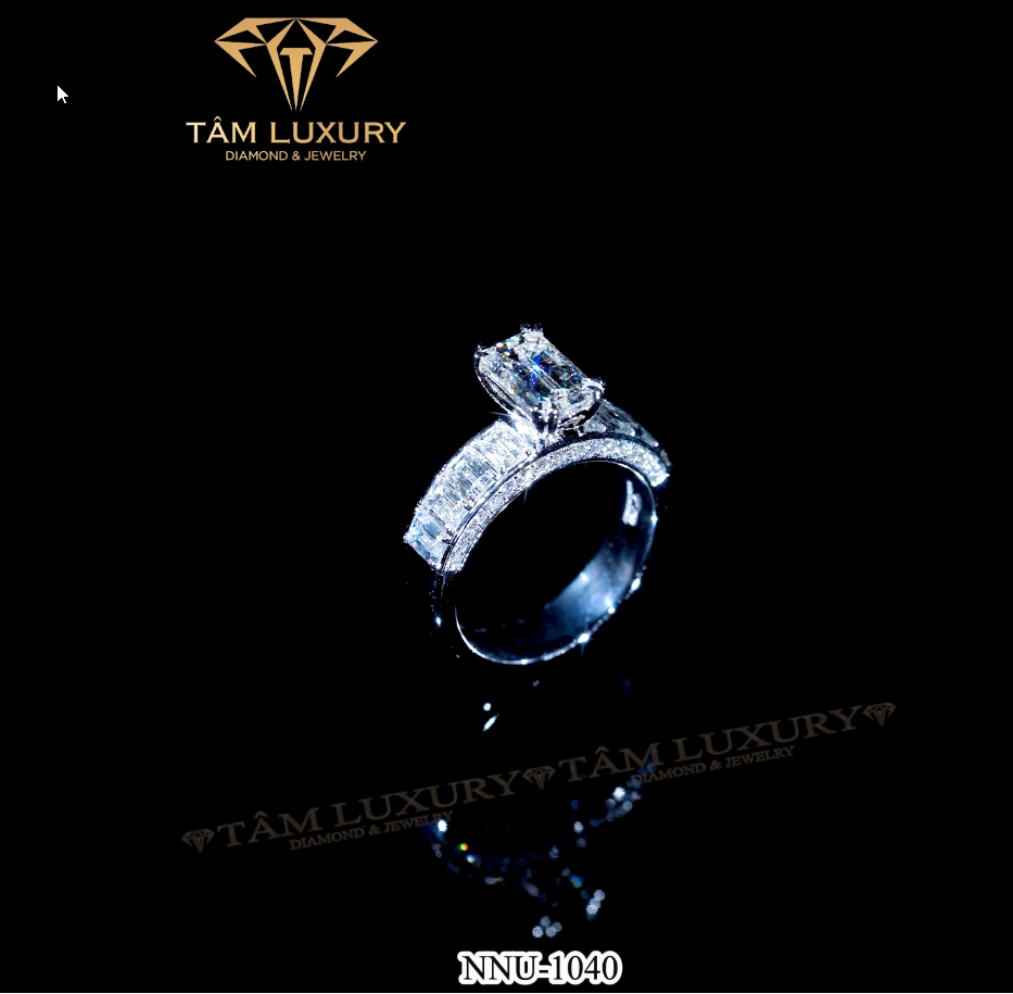 Nhẫn nữ vàng 750 đính kim cương thiên nhiên “Marrsyu” – Mã NNU1040