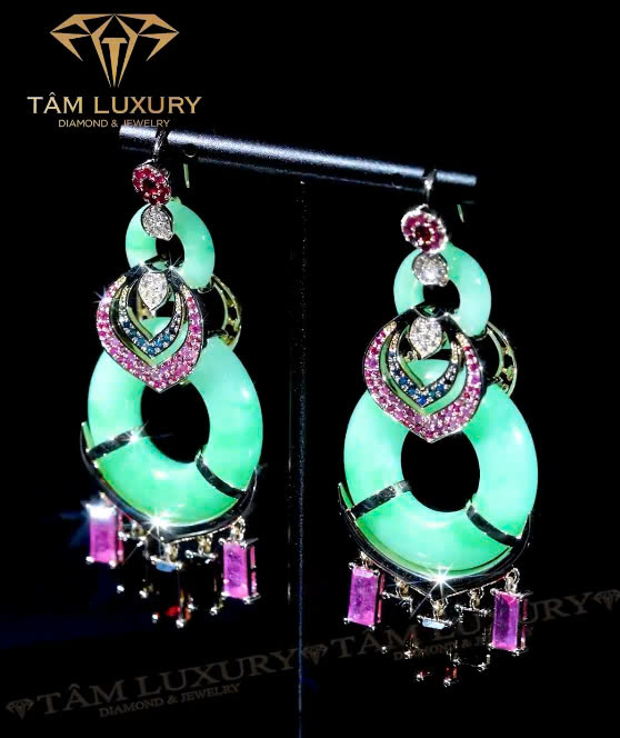 Bông tai kim cương lấp lánh mọi ánh nhìn Studs - Mã BT1158 2 Bông tai kim cương lấp lánh mọi ánh nhìn Studs - Mã BT1158 2