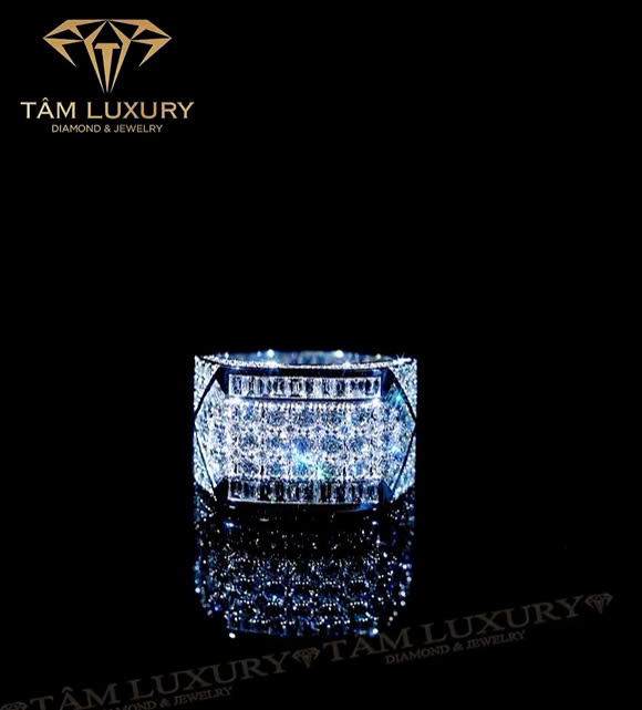 Nhẫn kết kim cương vàng ý 750 VVS+ “Snowdrop” – Mã NK805