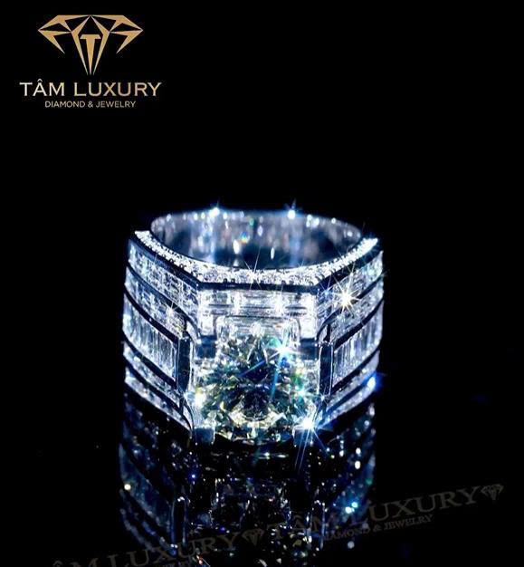 Thiết kế nhẫn nam kim cương thiên nhiên “Gleam” – NNA423