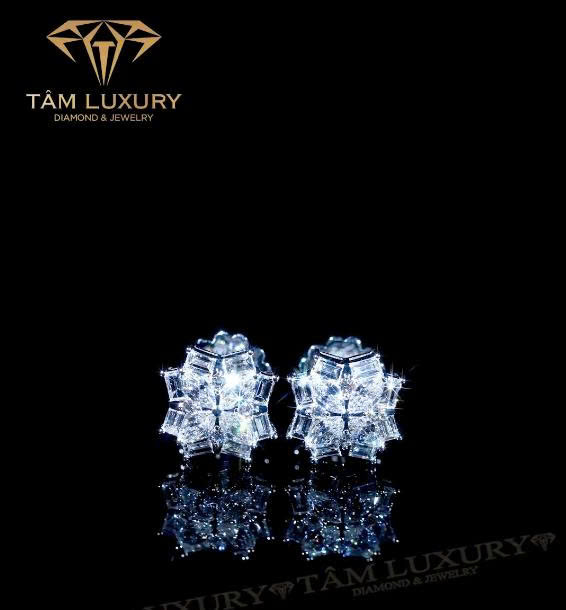 Bông tai kim cương thanh lịch làm nổi bật đường nét kiều diễm “Grace Charm” – Mã BT1298