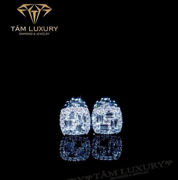 Bông tai kim cương thanh lịch mở ra ánh nhìn tinh tế “Crystal Muse” – Mã BT1296
