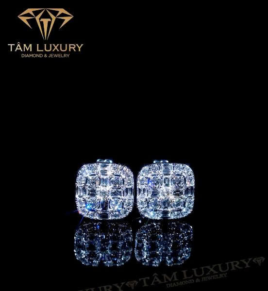 Bông tai kim cương tinh xảo khắc họa khí chất ngọc ngà “Pearl Aura” – Mã BT1278