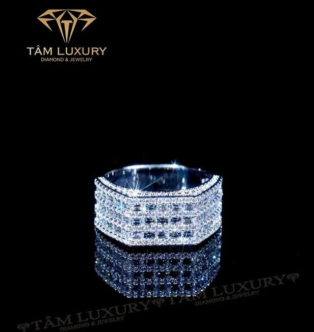 Thiết kế nhẫn kết kim cương nghệ thuật “Silken Shine” – Mã NK1125