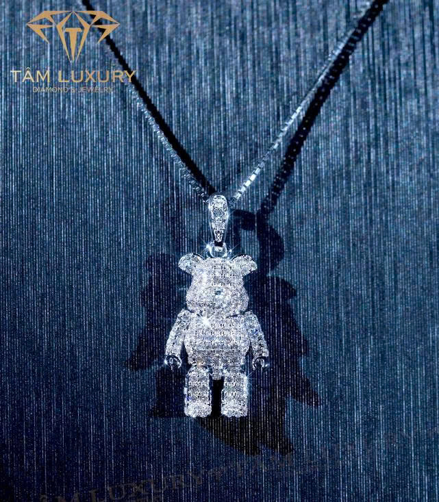 Top 15 thiết kế mặt dây chuyền kim cương được yêu thích “Golden Halo” – Mã MD1202
