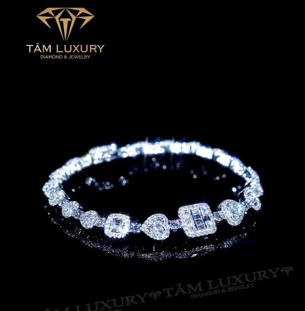 Lắc tay kim cương với thiết kế đặc biệt “Sola” – Mã LT350