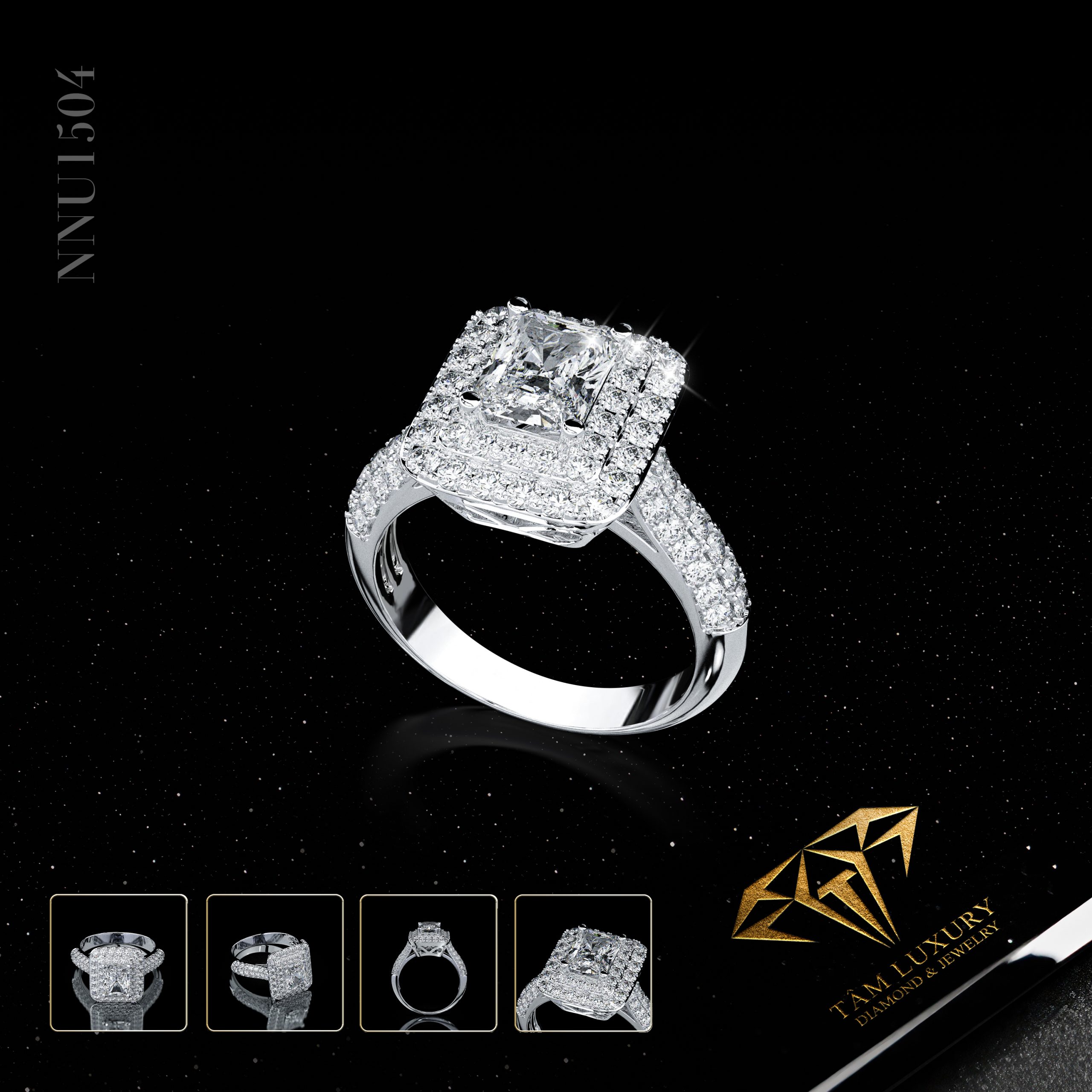 Thiết kế nhẫn nữ kim cương đặc biệt “Iris Ring” – Mã NNU1504