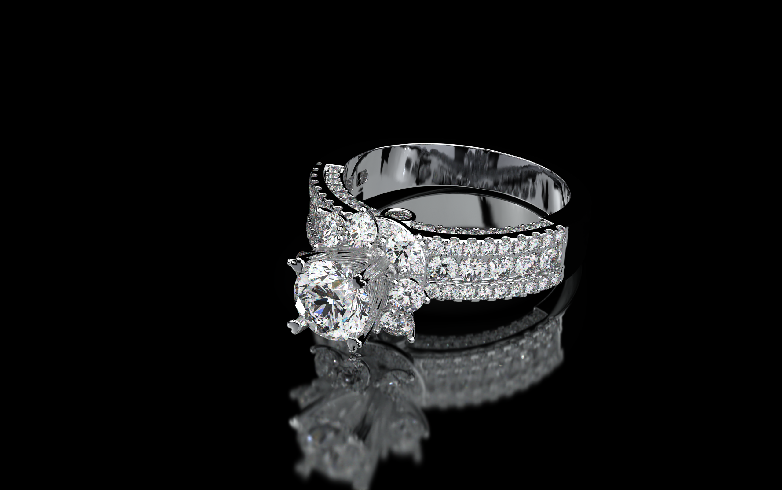 Nhẫn nữ kim cương nhẹ nhàng thanh lịch Lux - Mã NNU1531 3 Nhẫn nữ kim cương nhẹ nhàng thanh lịch Lux - Mã NNU1531 3