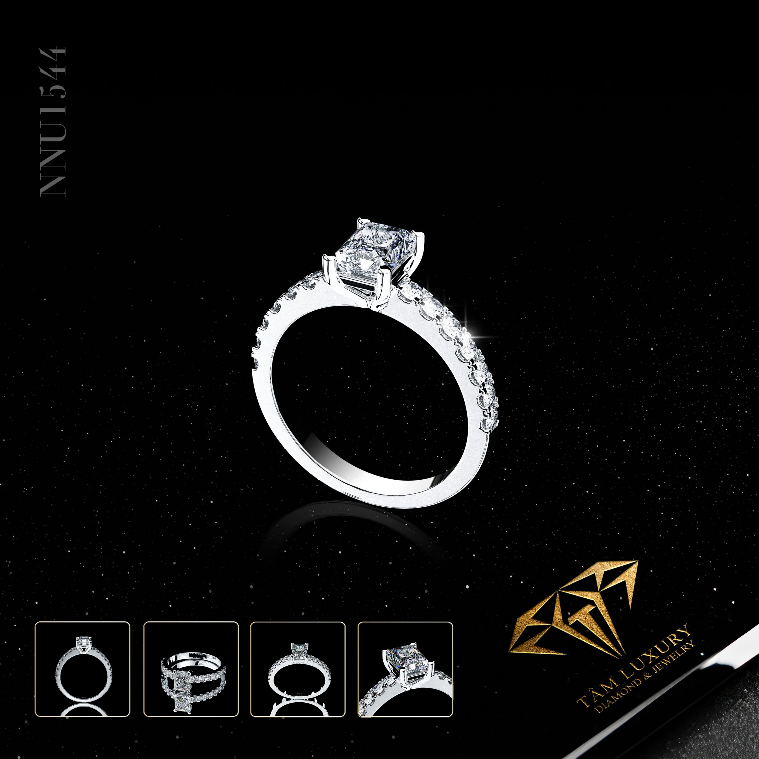 Nhẫn nữ kim cương thiên nhiên “Mia” – Mã SP: NNU1544