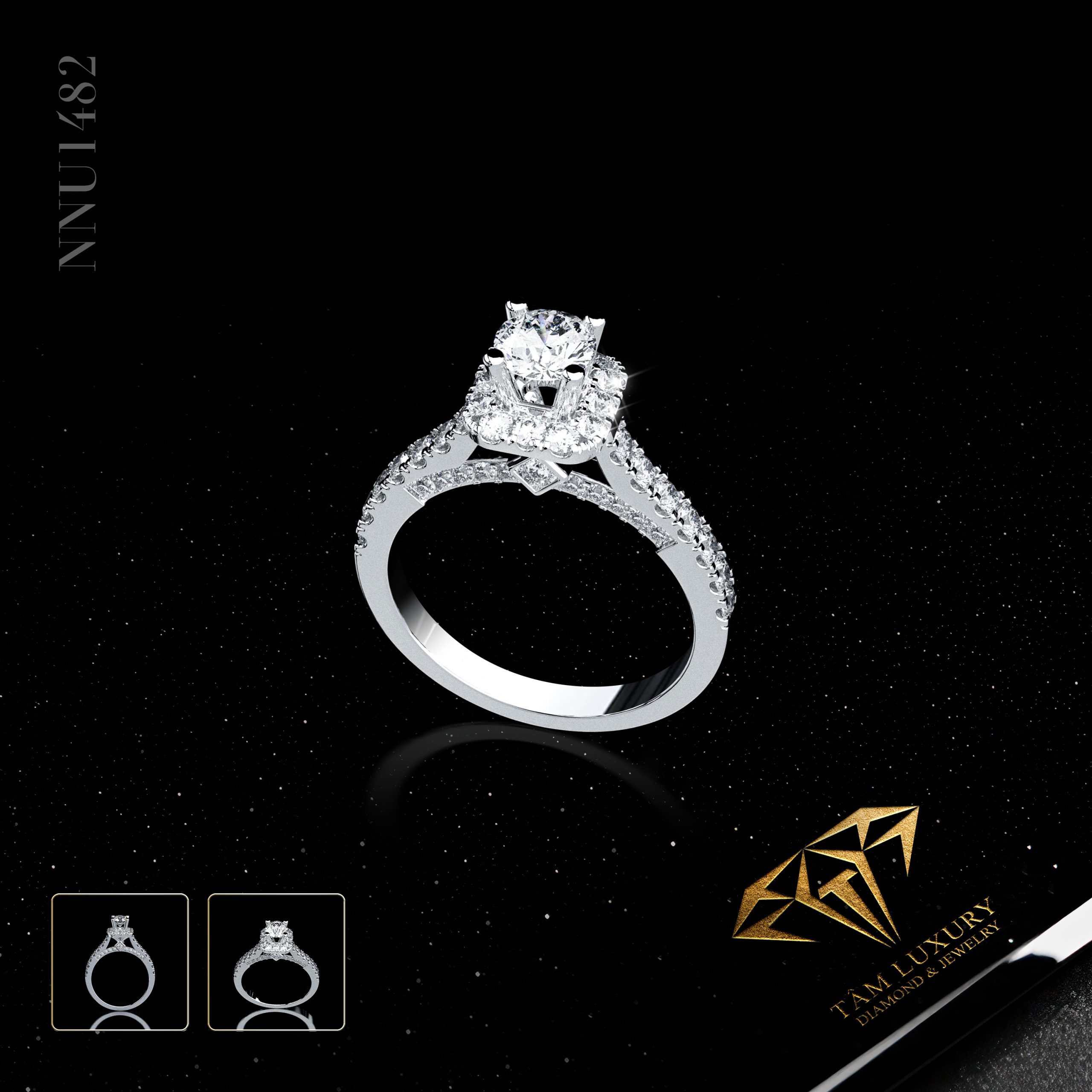 Xu hướng 2025: Nhẫn nữ kim cương thiên nhiên “Nano” – Mã NNU1482