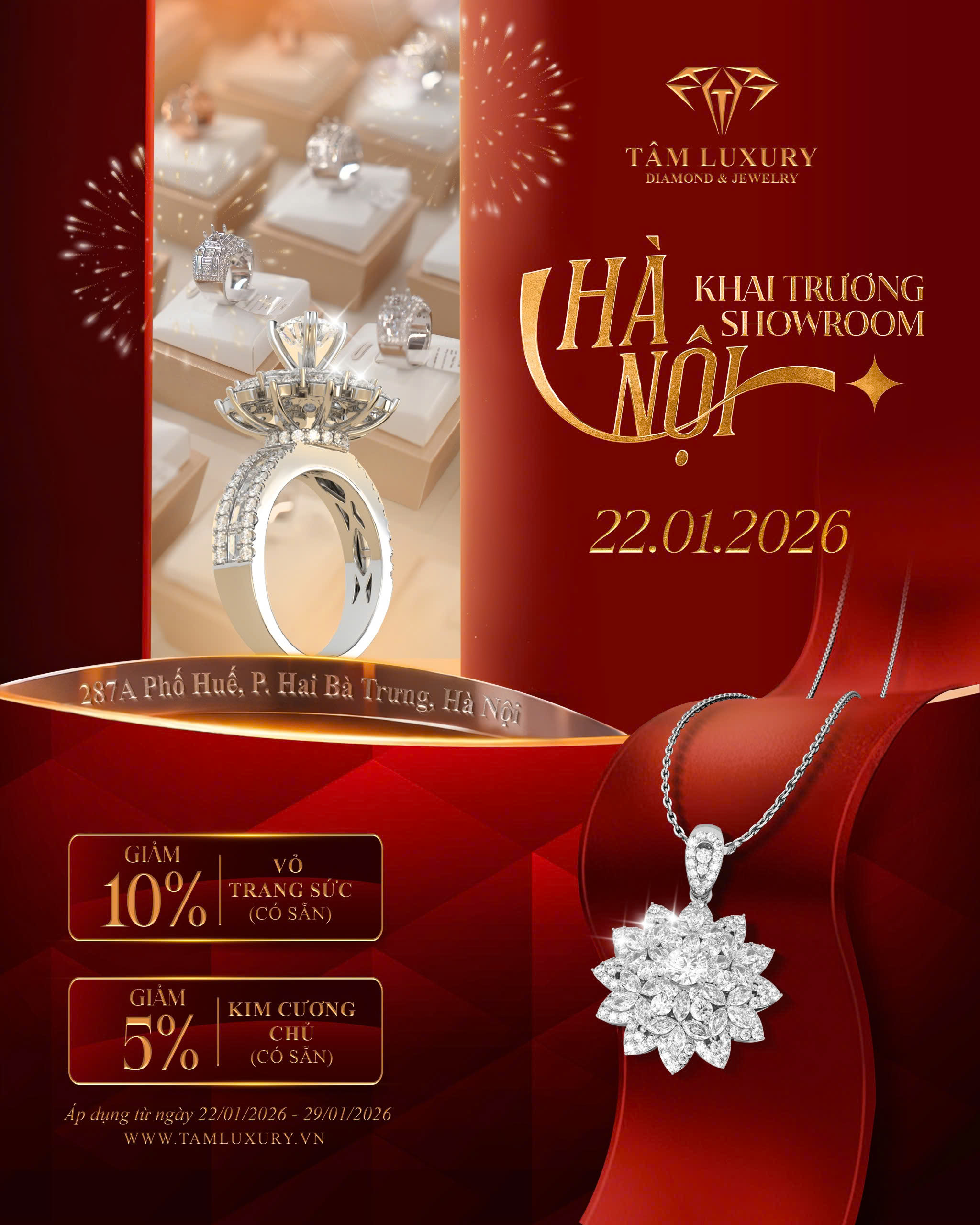 Kim cương thiên nhiên Tâm Luxury